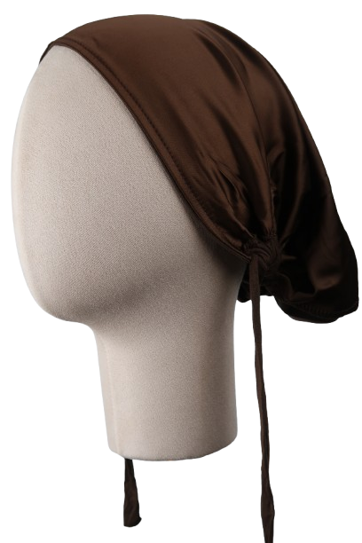 Brown Satin-Lined Bamboo Undercap