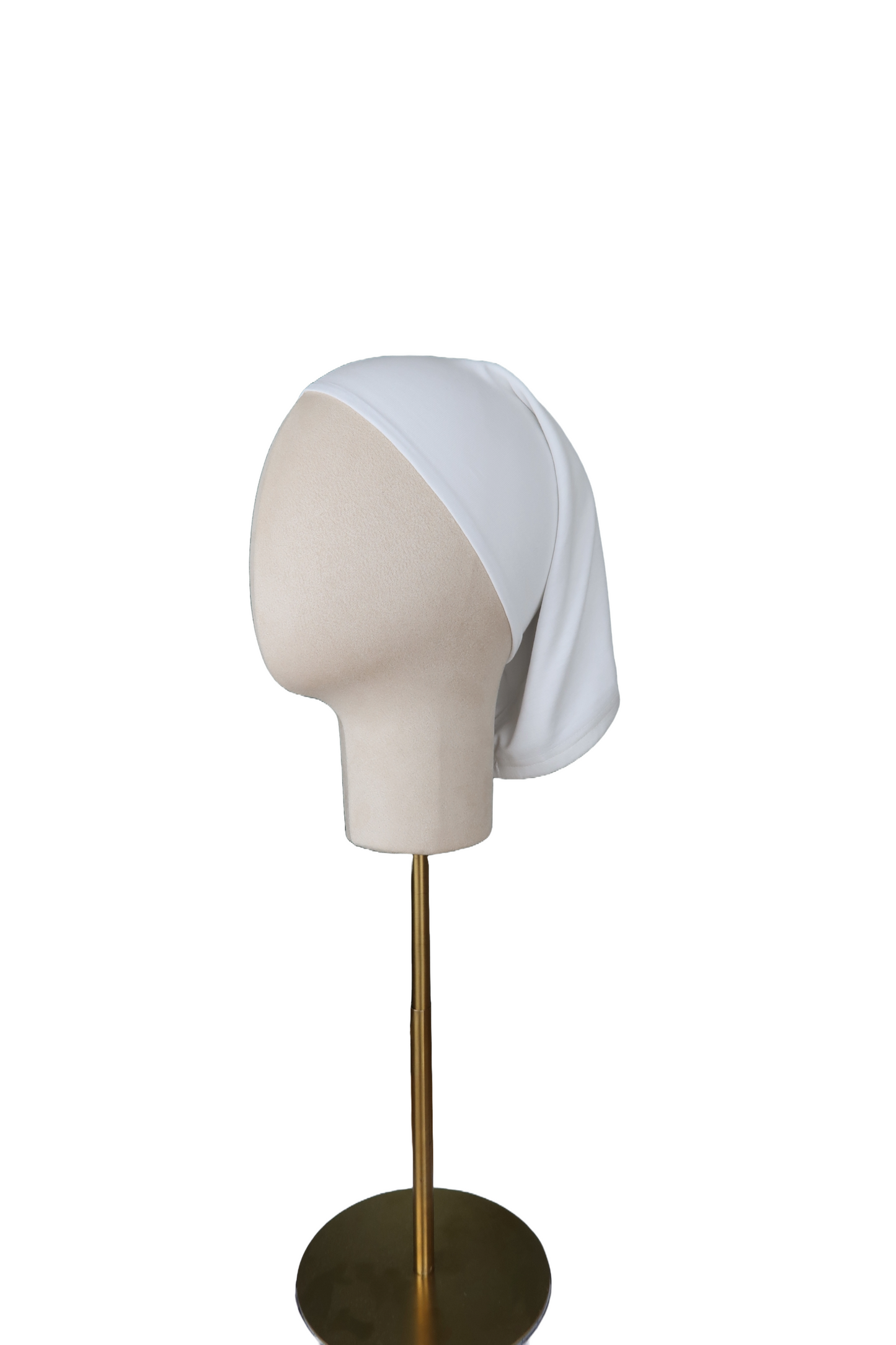 White Silk-Lined Tube Undercap